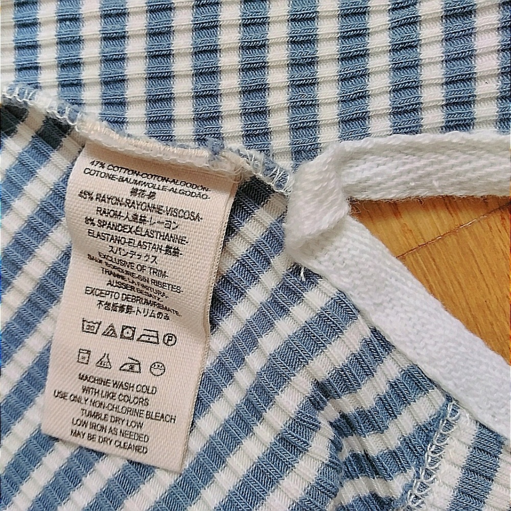 Free People Frenchi Striped Cutout Tee - Picture 5 of 5